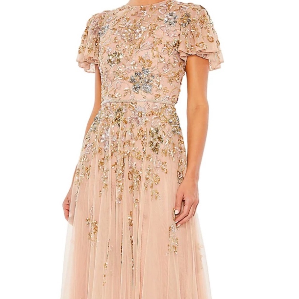Mac Duggal sequined formal evening gown